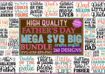 MEGA Fathers Day Svg Bundle Dad Svg Bund 260