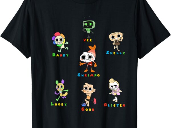 Funny dandys world for kids boys girls t-shirt