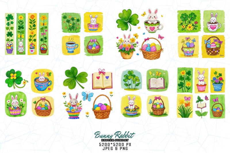 60 Trendy Retro Easter Sunday Bunny Rabbit Graphics t-shirt design jpeg & png designs – download instantly Retro Vintage T-shirt