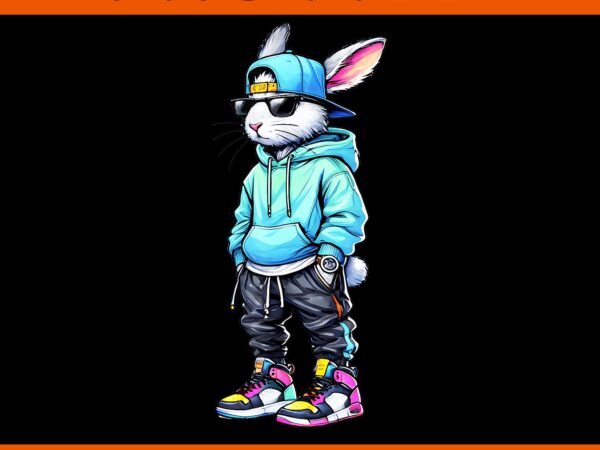 Cool rabbit with sunglasses easter png t shirt vector file