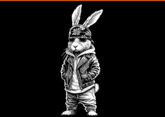 Cool Rabbit With Sunglasses Easter PNG