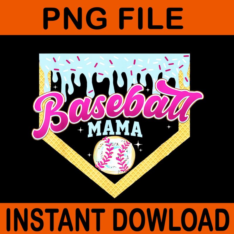 Baseball Mama Coquette Bow Game Day PNG, Baseball Mom Mother PNG, Baseball Mama PNG