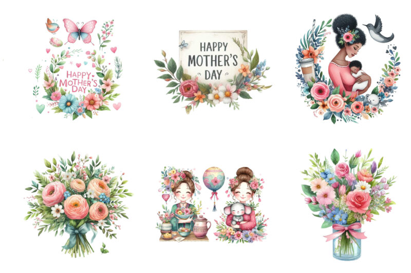 Mother’s Day Sublimation Clipart