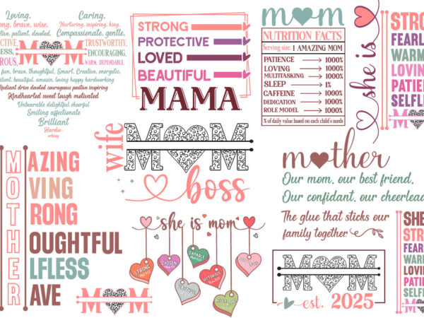 Mother’s day svg bundle, mother svg bundle t shirt designs for sale