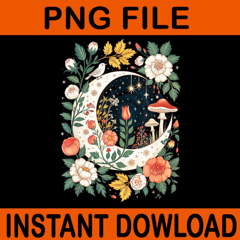 Aesthetic Goblincore and dark Cottagecore Pigeon Mushroom PNG