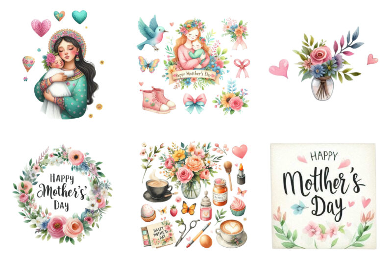 Mother’s Day Sublimation Clipart