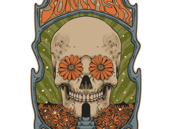 Sunwish t shirt template vector