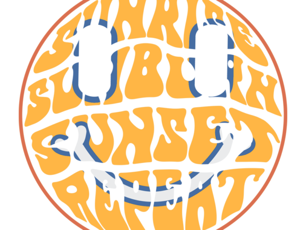 Sunsmile t shirt template vector