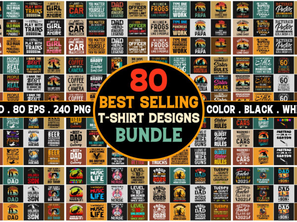 Best selling t-shirt design mega bundle Best selling t-shirt design mega bundle