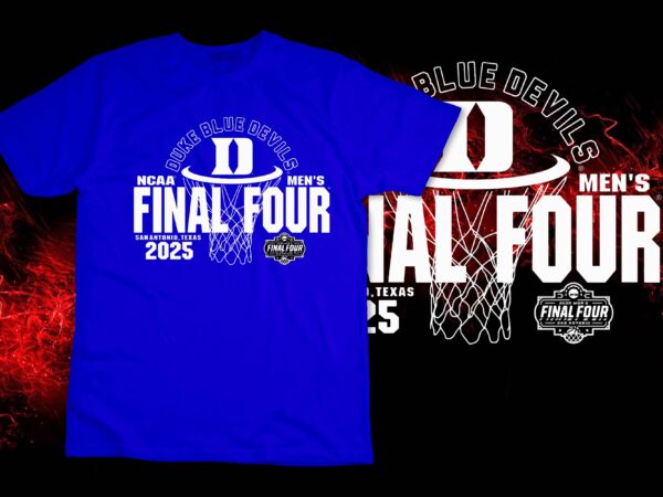 Duke blue devils final four 2025 men’s basketball net royal long sleeve t-shirt design