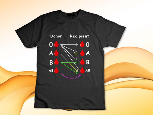 Blood donor world blood donor day gift t-shirt design