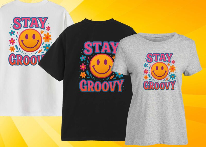 Stay Groovy – Colorful Retro Smile Design