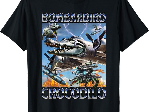 Bombardiro crocodilo – italian brainrot meme t-shirt