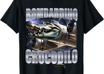 Bombardiro Crocodilo – Italian Brainrot Meme T-Shirt