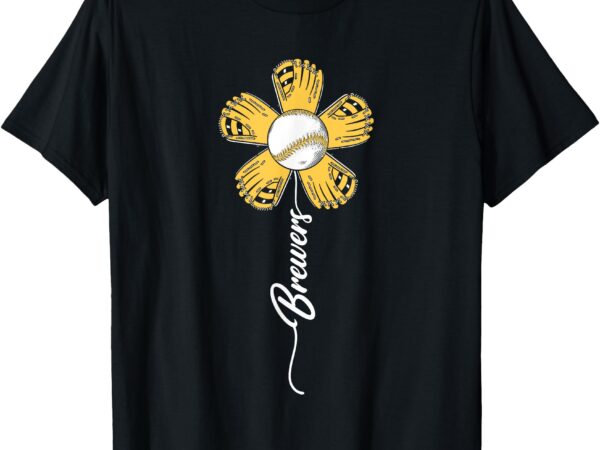 Brewers name proud men women kids vintage flower t-shirt