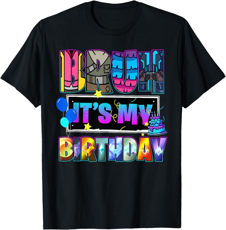 Bruh Its My Birthday Llama Pinata Boy Girl Family Party Meme T-Shirt