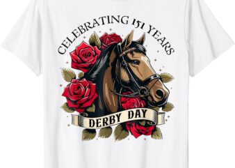 Celebrating 151 Years Ky Derby Day Men Women Vintage T-Shirt