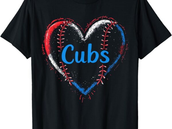 Classic cubs proud name hearts lovers gift for men women kid t-shirt