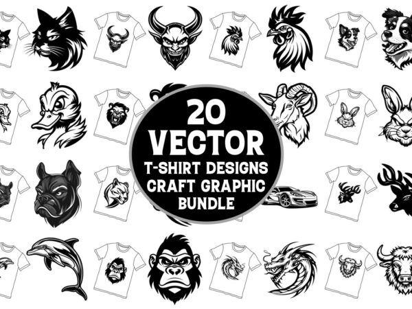 Craft vector t-shirt graphic bundle