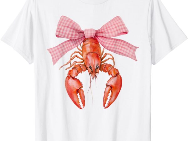 Crawfish coquette bow crawfish boil lobster cajun men women t-shirt