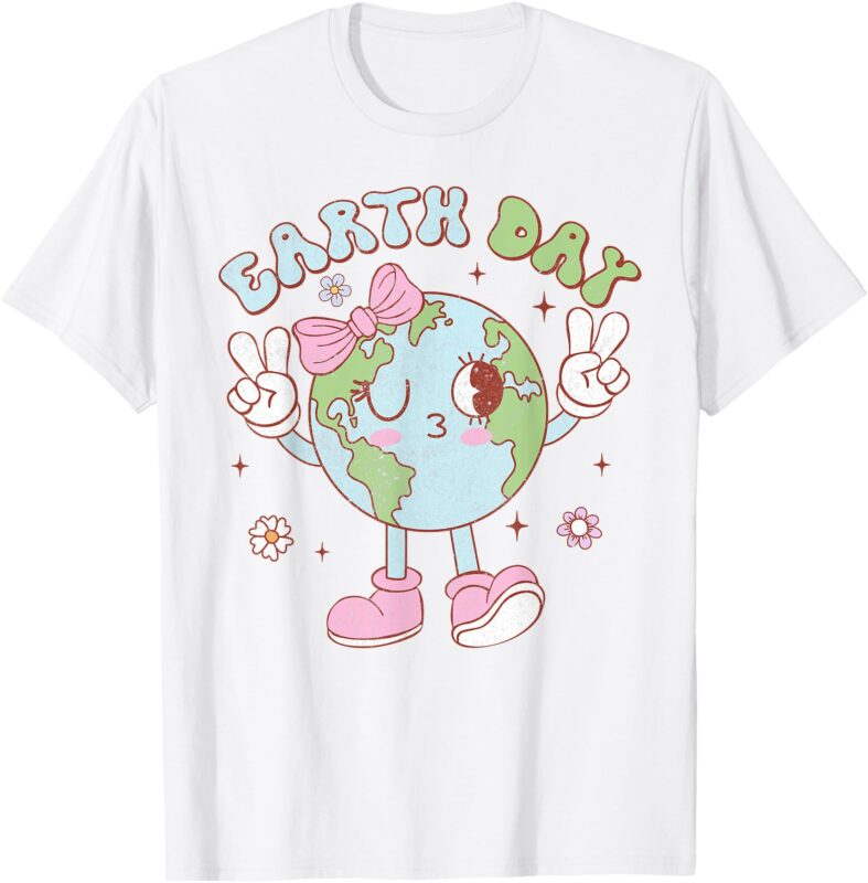 Cute Earth Day Shirts For Girls Kids Toddler Save The Planet T-Shirt