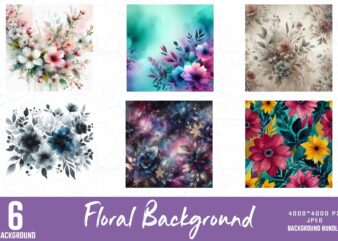 Popular Floral t-shirt design bundle of 20 designs – download instantly