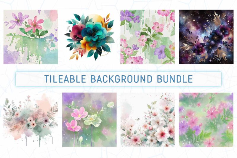 Popular Floral t-shirt design bundle of 20 designs – download instantly
