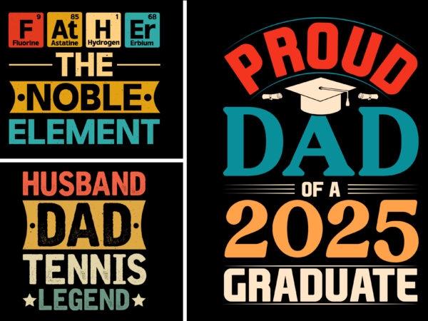 Dad fathers day t-shirt design bundle Dad fathers day t-shirt design bundle