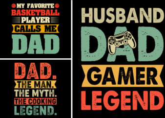 Dad Fathers Day T-Shirt Design Bundle