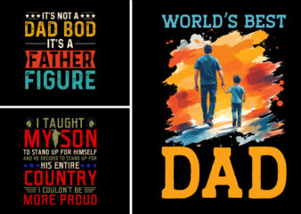 Dad T-Shirt Design Bundle