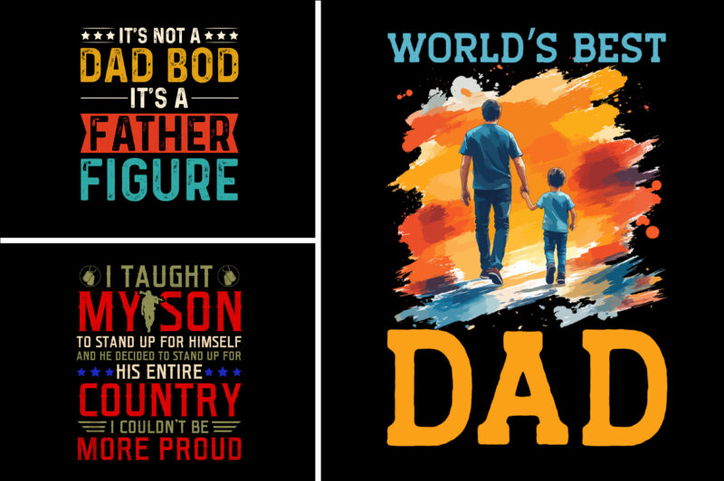 Dad T-Shirt Design Bundle