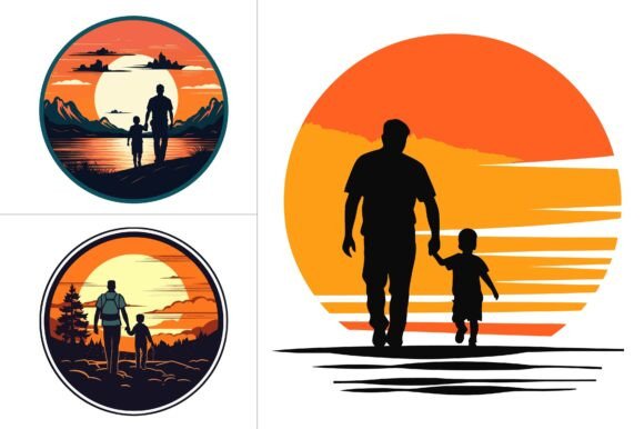 Dad T-Shirt Design Vector Graphic Bundle