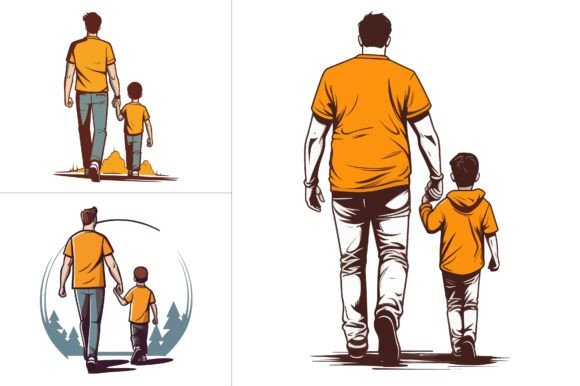 Dad T-Shirt Design Vector Graphic Bundle
