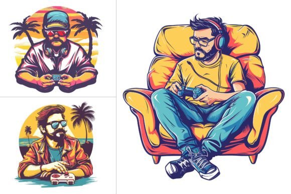 Dad T-Shirt Design Vector Graphic Bundle