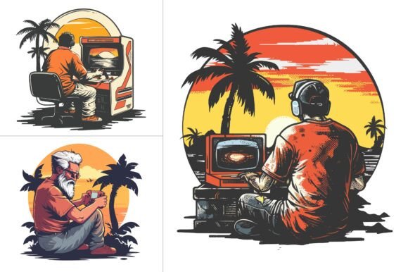 Dad T-Shirt Design Vector Graphic Bundle