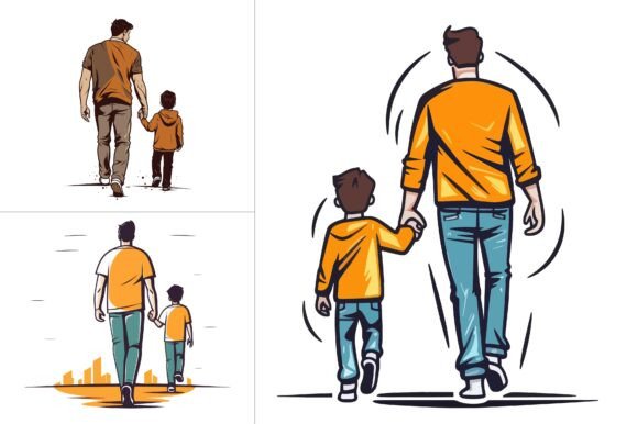 Dad T-Shirt Design Vector Graphic Bundle