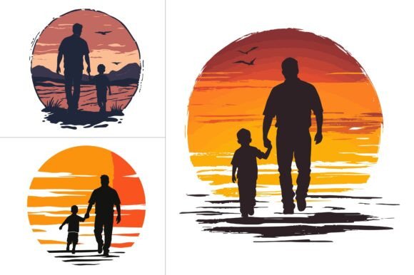 Dad T-Shirt Design Vector Graphic Bundle