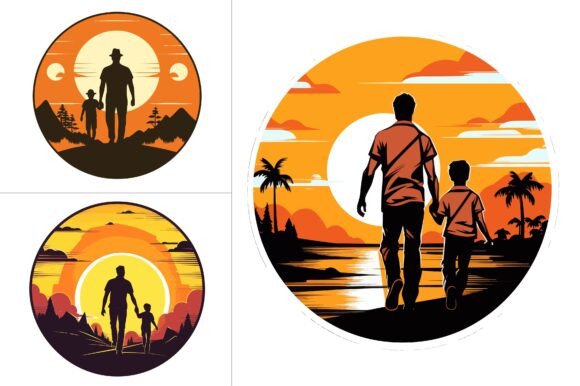 Dad T-Shirt Design Vector Graphic Bundle