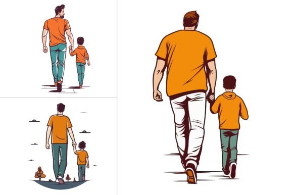 Dad T-Shirt Design Vector Graphic Bundle