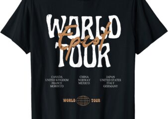 Drinking Around The World Epcot Drinking World Showcase Team T-Shirt