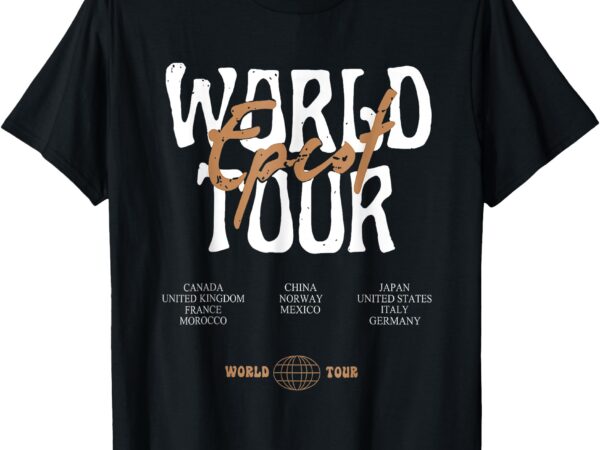 Drinking around the world epcot drinking world showcase team t-shirt