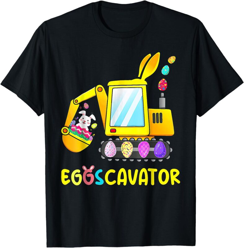 Easter Egg Hunt Shirt For Kids Toddlers Funny EggsCavator T-Shirt