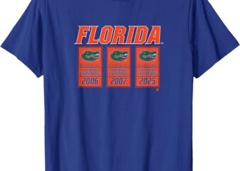 Florida Gators Basketball_ 2025 NCAA Champions Banners T-Shirt