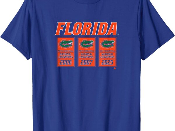 Florida gators basketball_ 2025 ncaa champions banners t-shirt