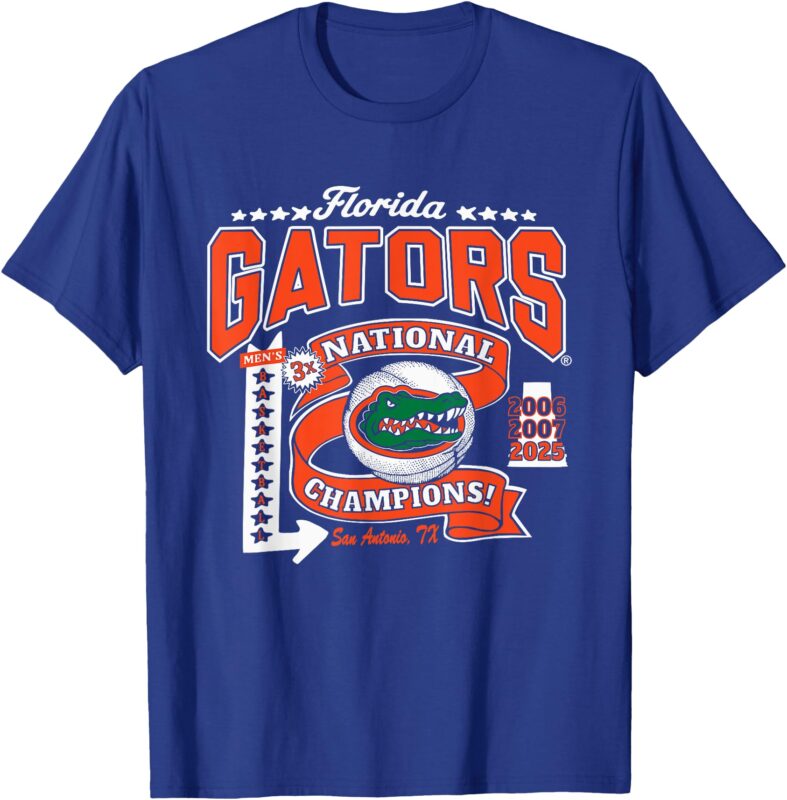 Florida Gators National Champs 2025 Men’s Basketball Stars T-Shirt