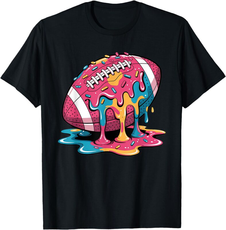 Football Drip For Lineman WR QB RB Ice Cream Sprinkles Shirt T-Shirt