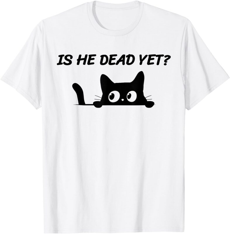 Funny Black Cat Anti Trump Political Women Men T-Shirt