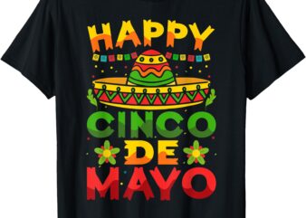 Happy Cinco De Mayo Fiesta Squad 5 De Mayo Mexican Men Women T-Shirt