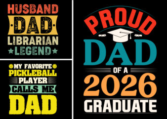 Husband Dad T-Shirt Design Bundle