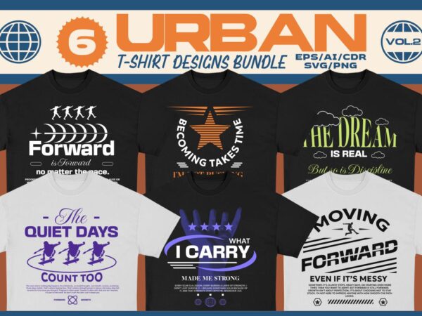 Urban t-shirt designs bundle vol. 2